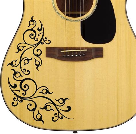 guitar stickering|coolest acoustic guitar body stickers.